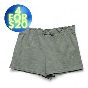 4/$20 - Carters Girls Olive Green Pull On Lightweight Cotton Shorts Size 8